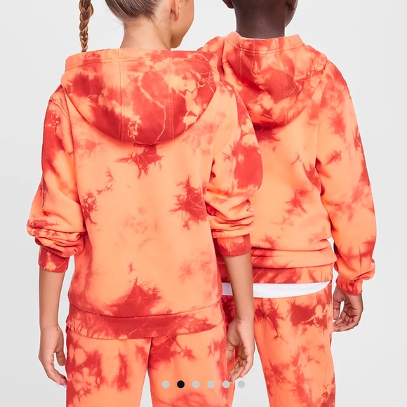 Orange tie-dye Nike sweatsuit. Size large (age 10-12). Like new condition. - Picture 3 of 8